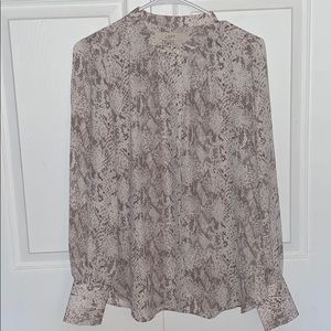 Chic Loft Snakeskin Blouse